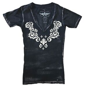 Affliction Womens Y2K Short Sleeve Tee